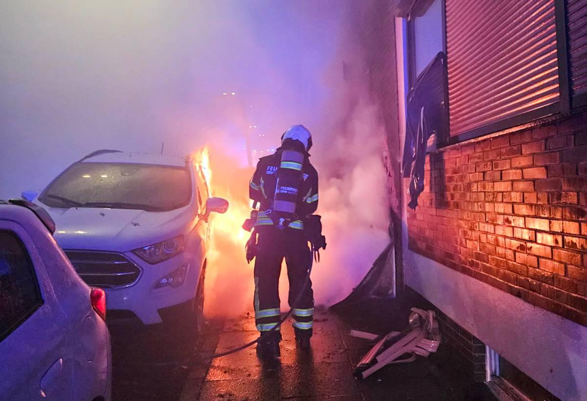 Die Feuerwehr löschte die Flammen zügig.
