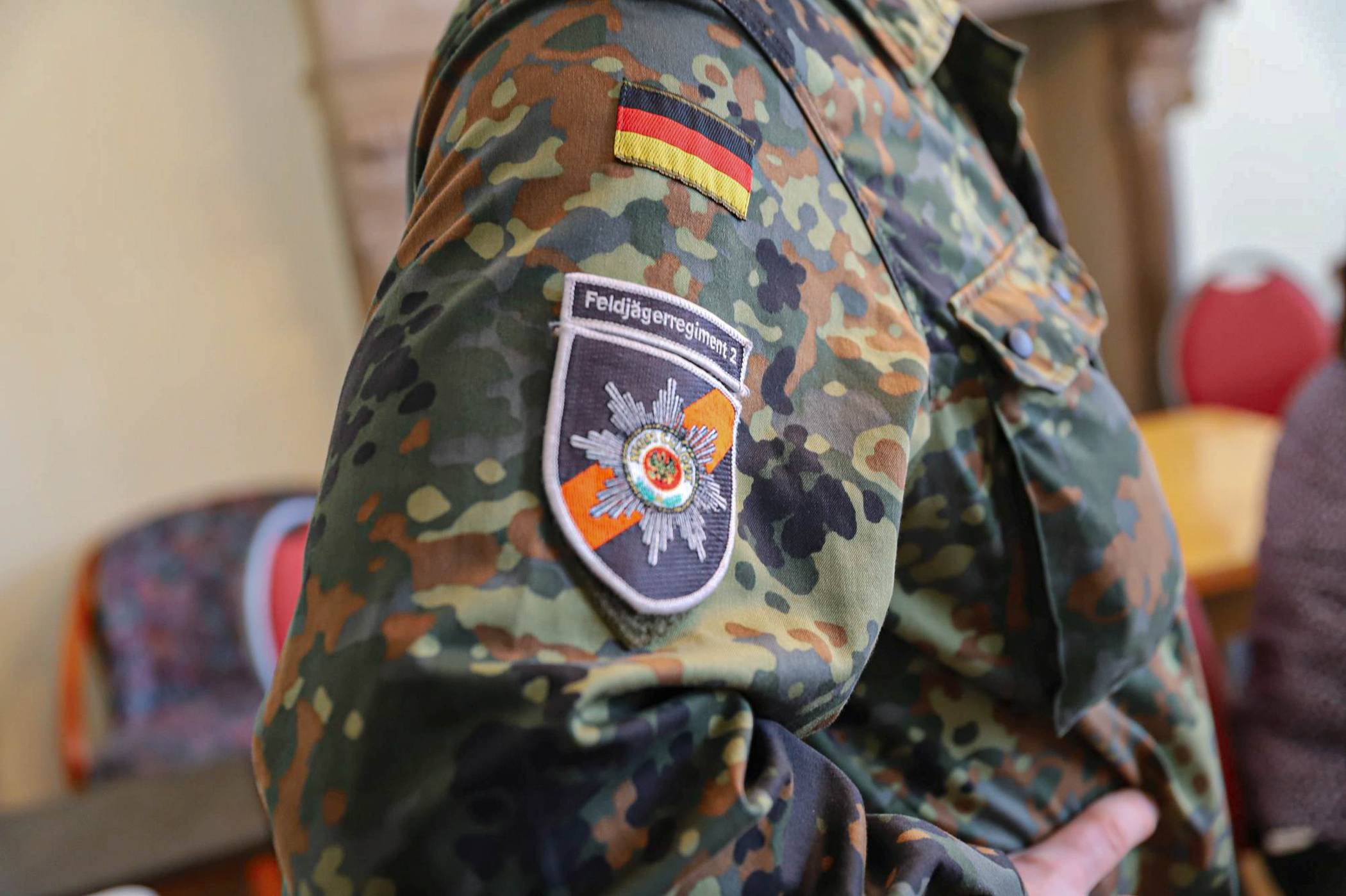  Bundeswehr-Hilfseinsatz während der Corona-Pandemie im Altenheim Hölkesöhde. 