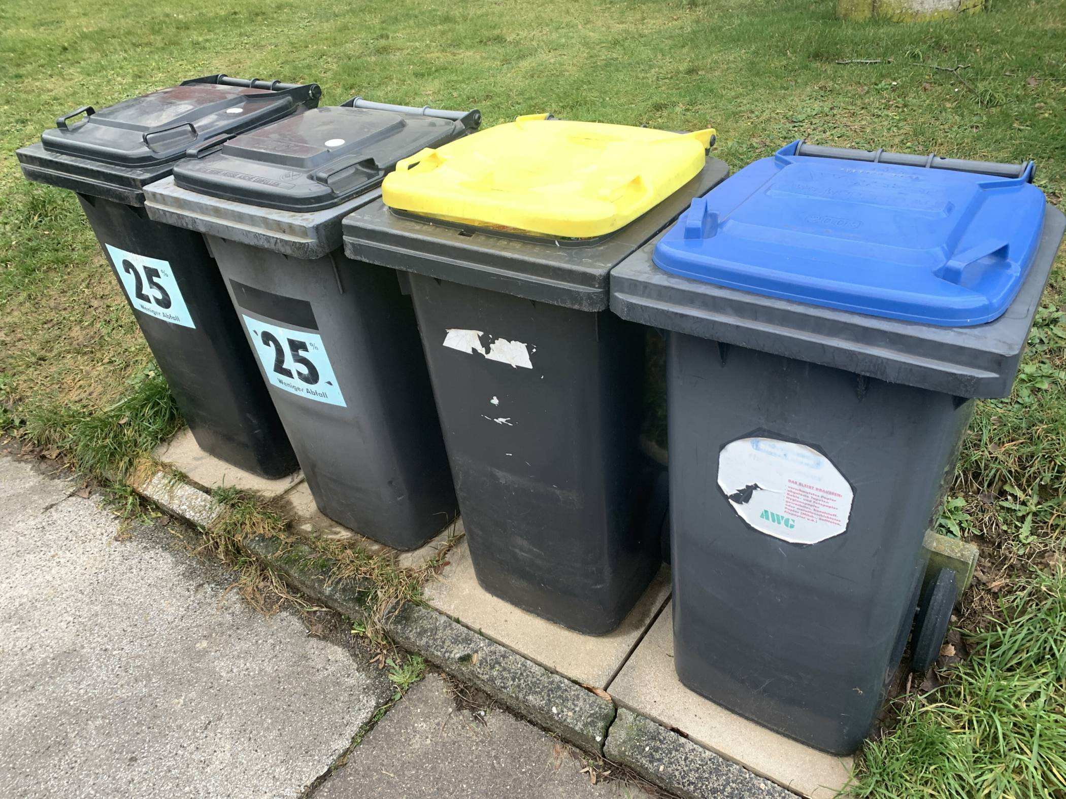 Die verschobene Abholung betrifft alle Tonnen.