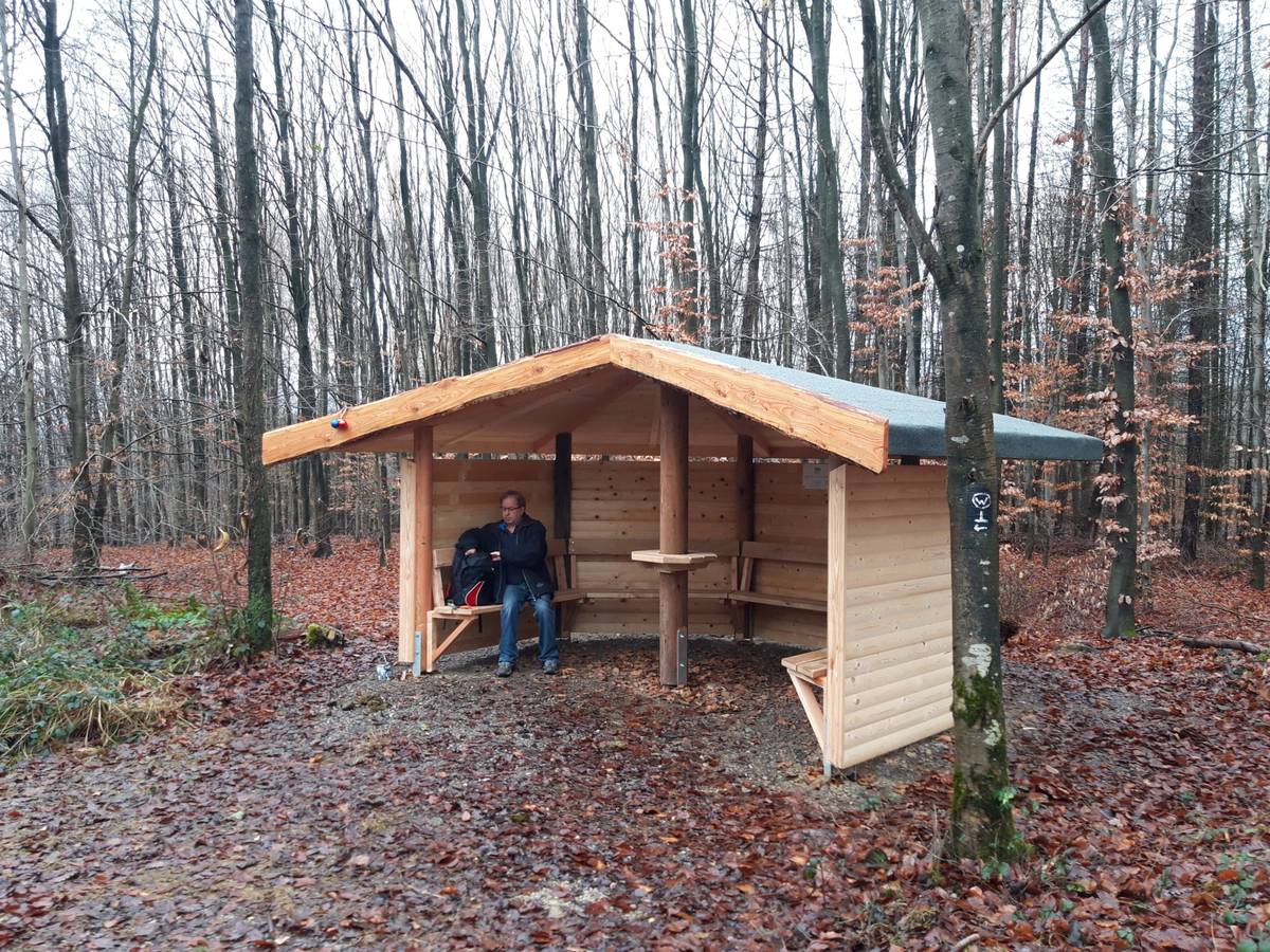 Nächste Schutzhütte auf dem „Wuppertaler Rundwanderweg“