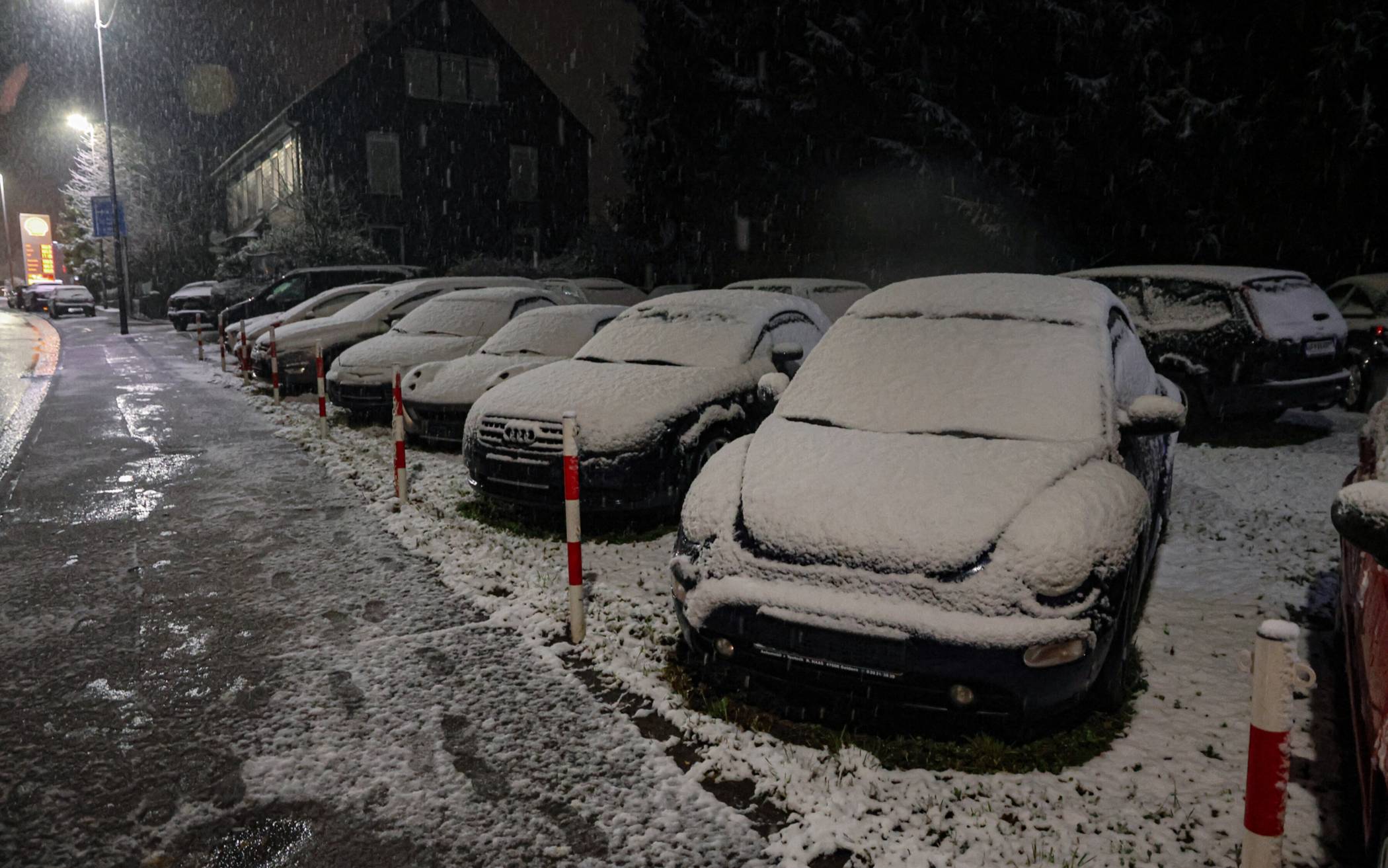 Im November fiel der erste Schnee.