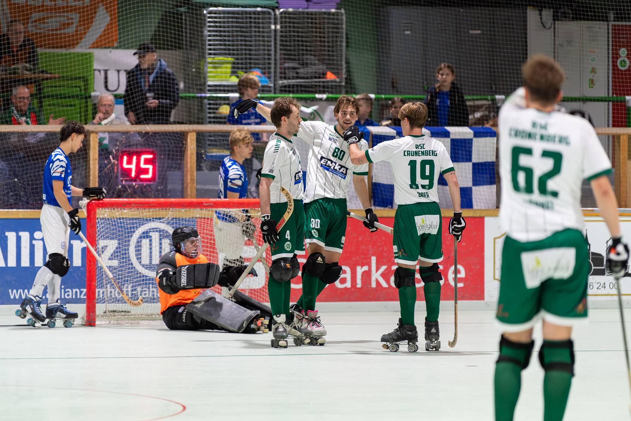 Die RSC-Herren bejubelten den Derbysieg.