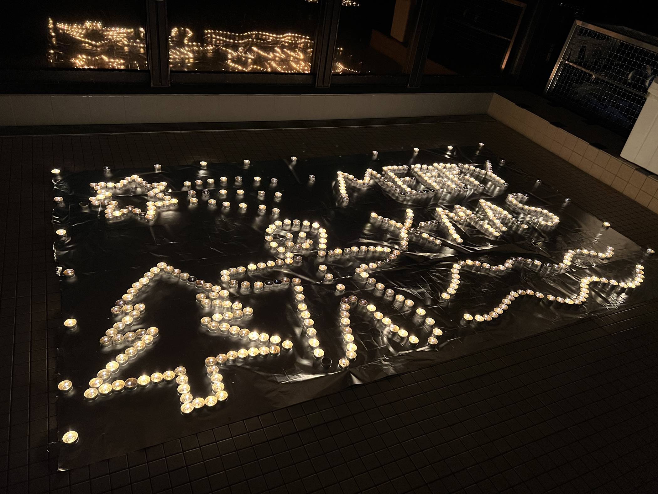  Lichterschwimmen im Gartenhallenbad Langerfeld. 