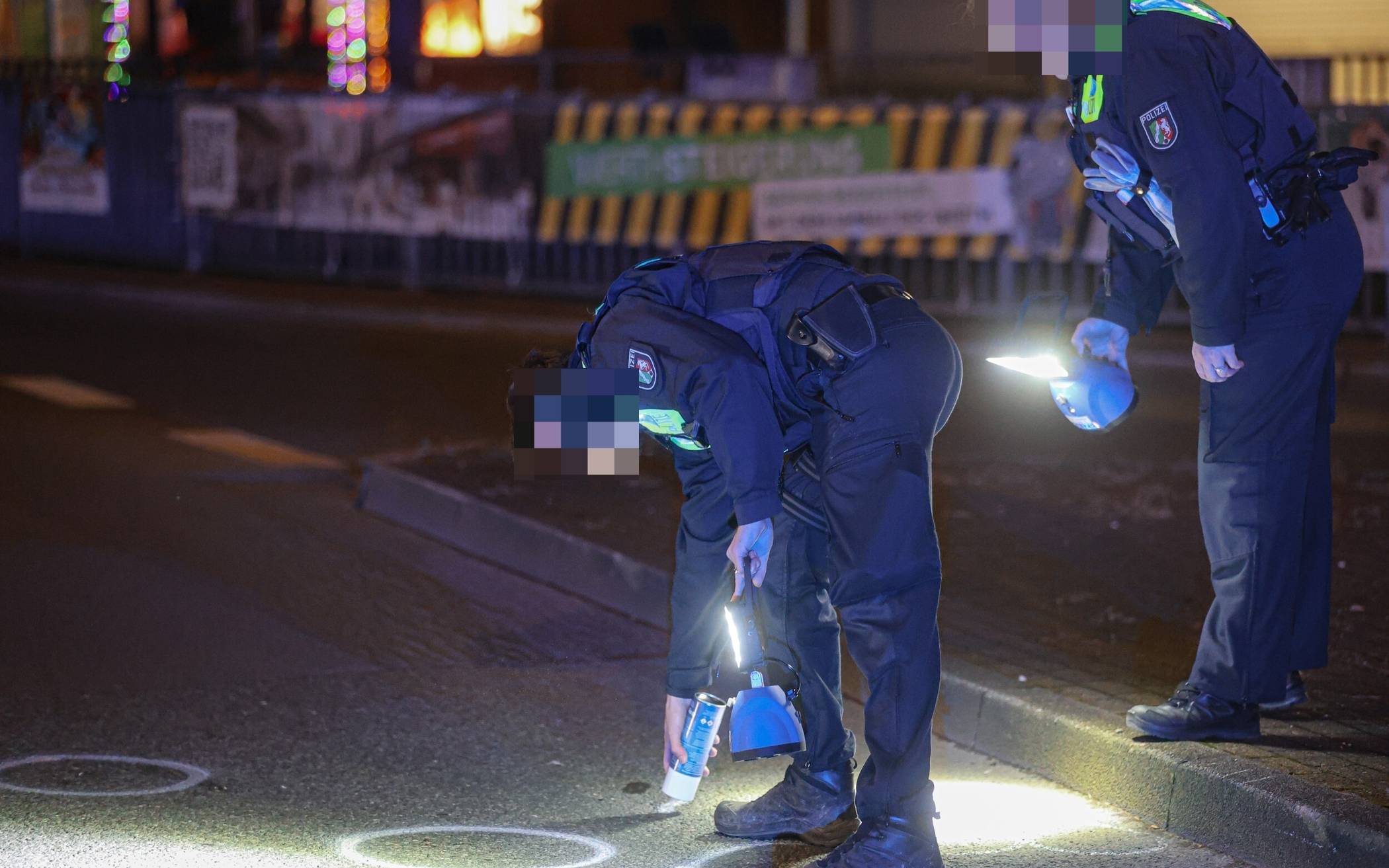 Die Polizei sicherte die Spuren.