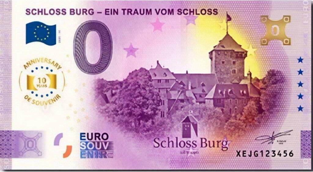 Der Schein als Jubiläumsausgabe ...