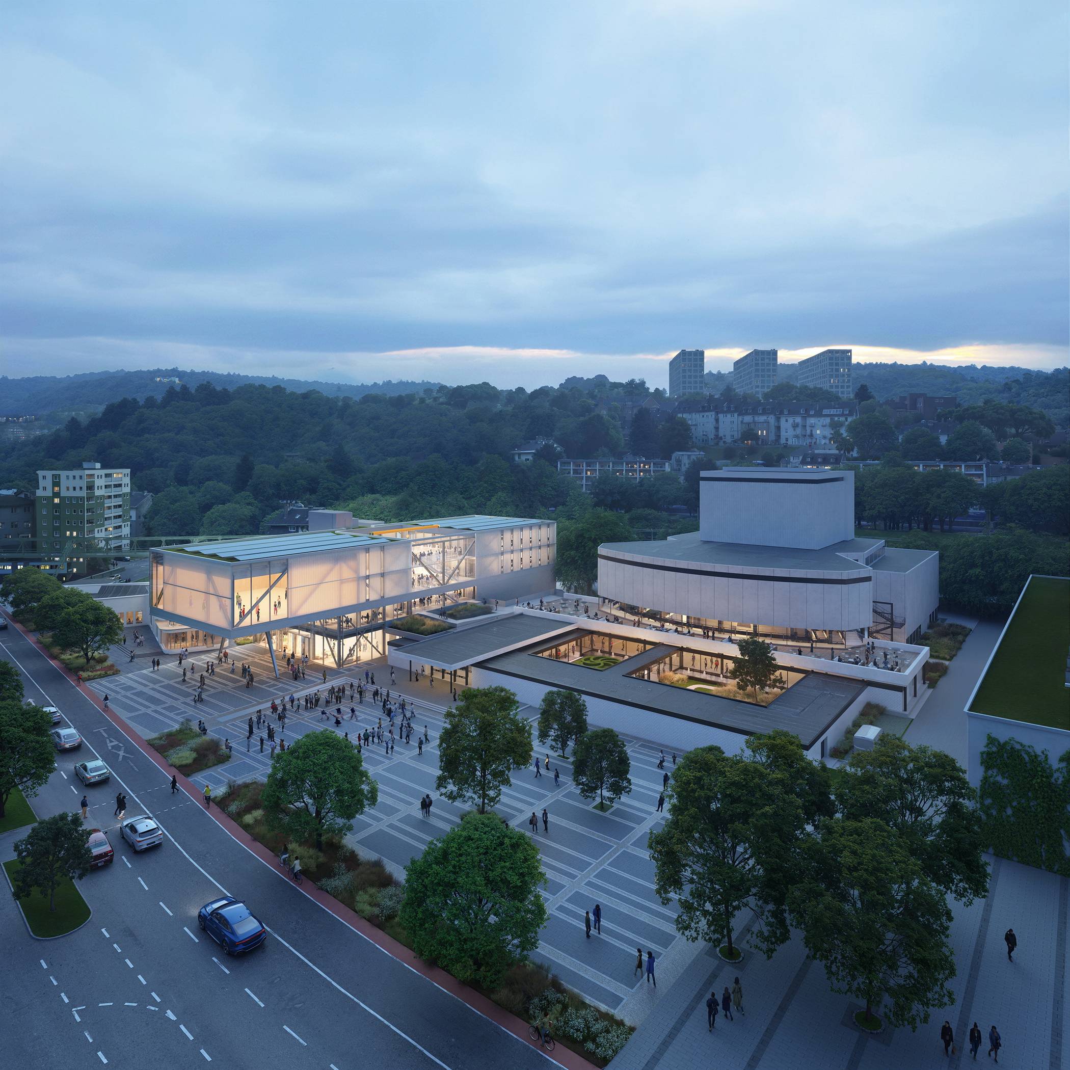 So soll sich in sieben Jahren das Pina-Bausch-Zentrum an der Kluse den Menschen präsentieren.