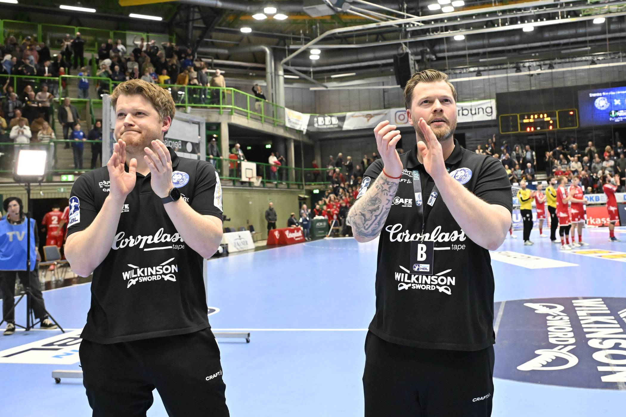  Die BHC-Trainer Markus Pütz (li.) und Arnor Gunnarsson. 