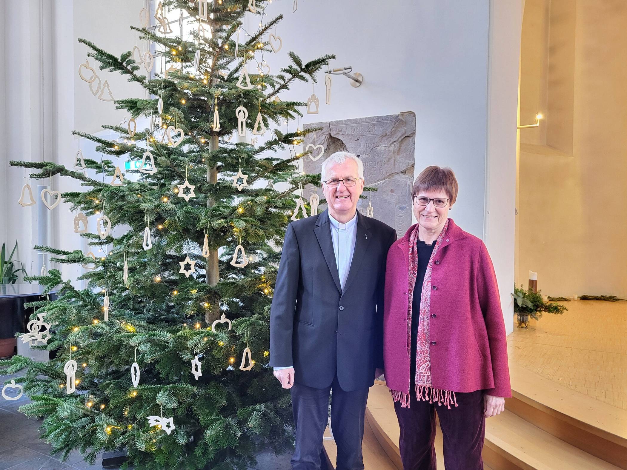 Stadtdechant Dr. Bruno Kurth und Superintendentin Ilka Federschmidt.