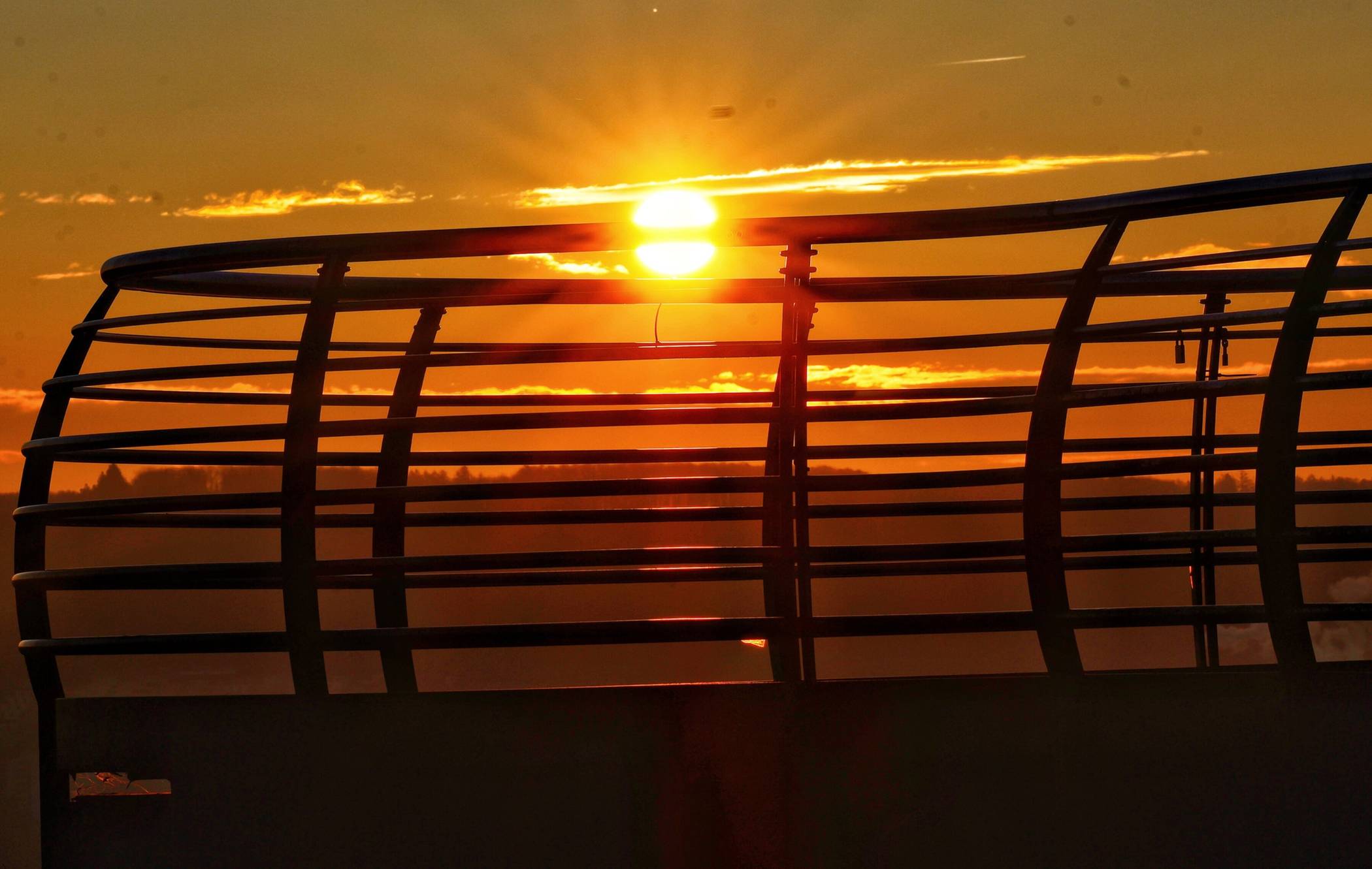Sonnenaufgang vor dem Skywalk.