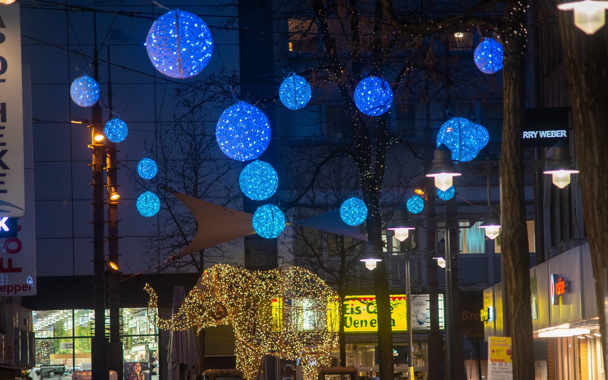 Das „Winterblau“ ...