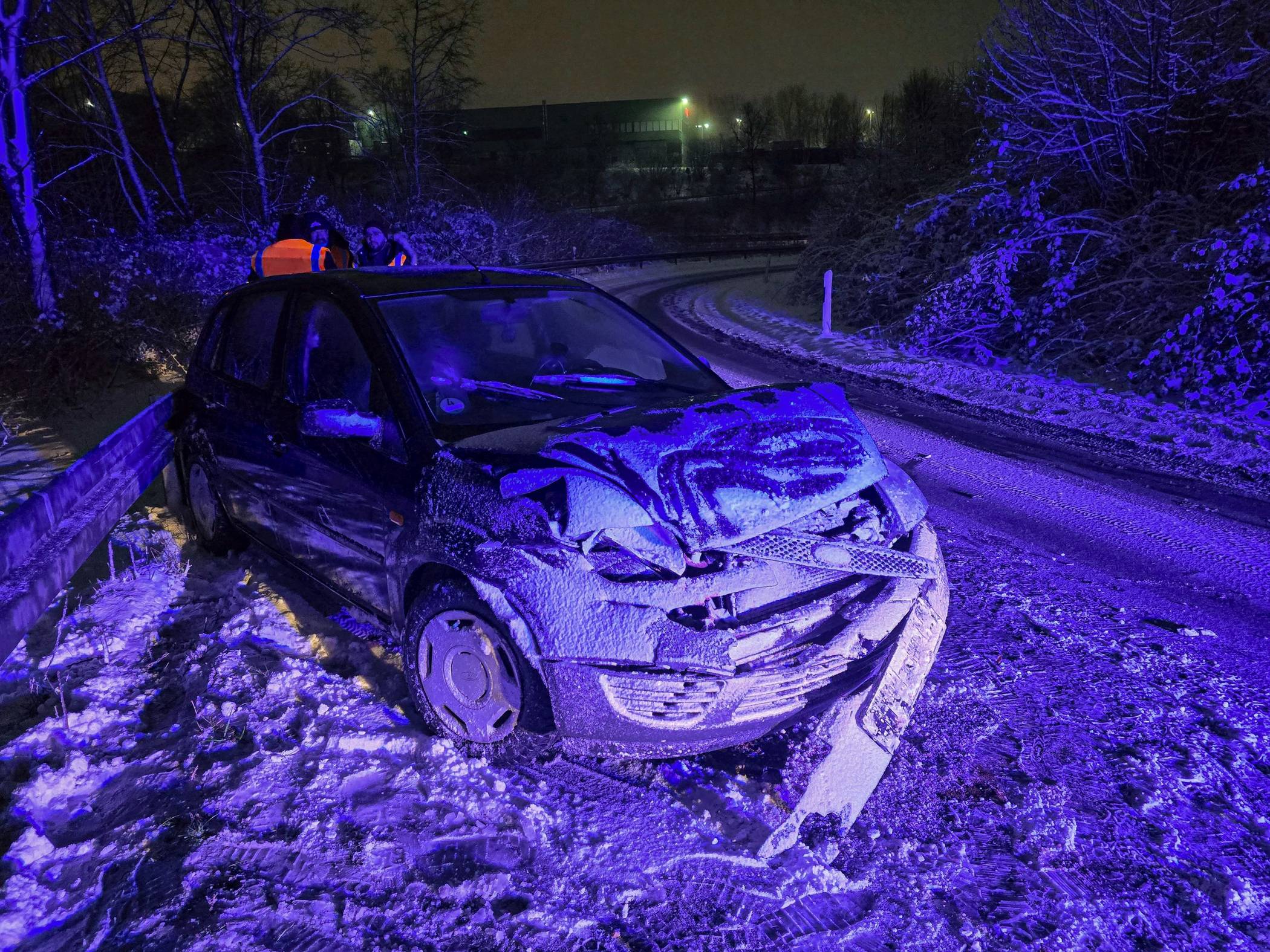  Der Unfall in der L418-Auffahrt. 