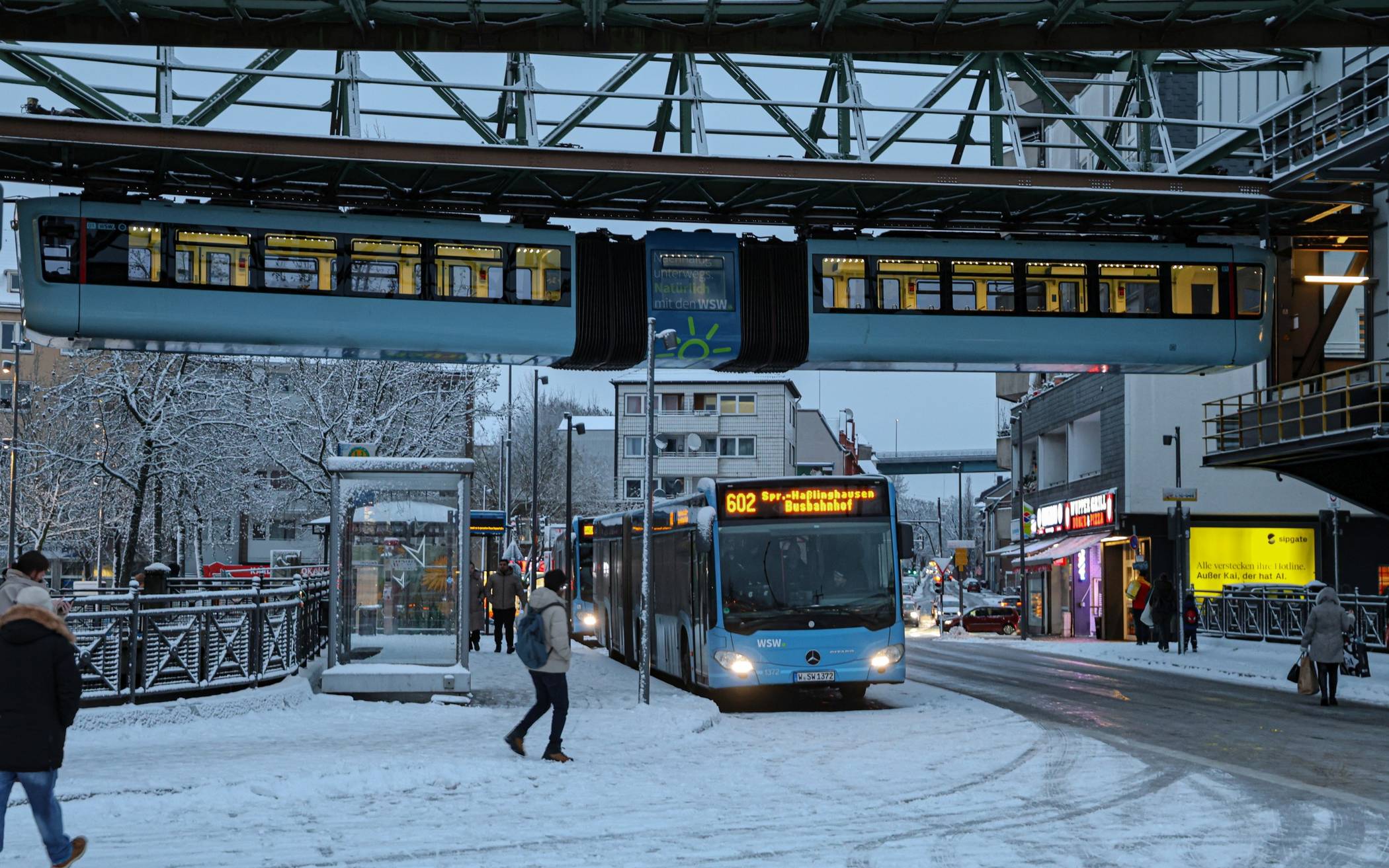 Szene in Oberbarmen.