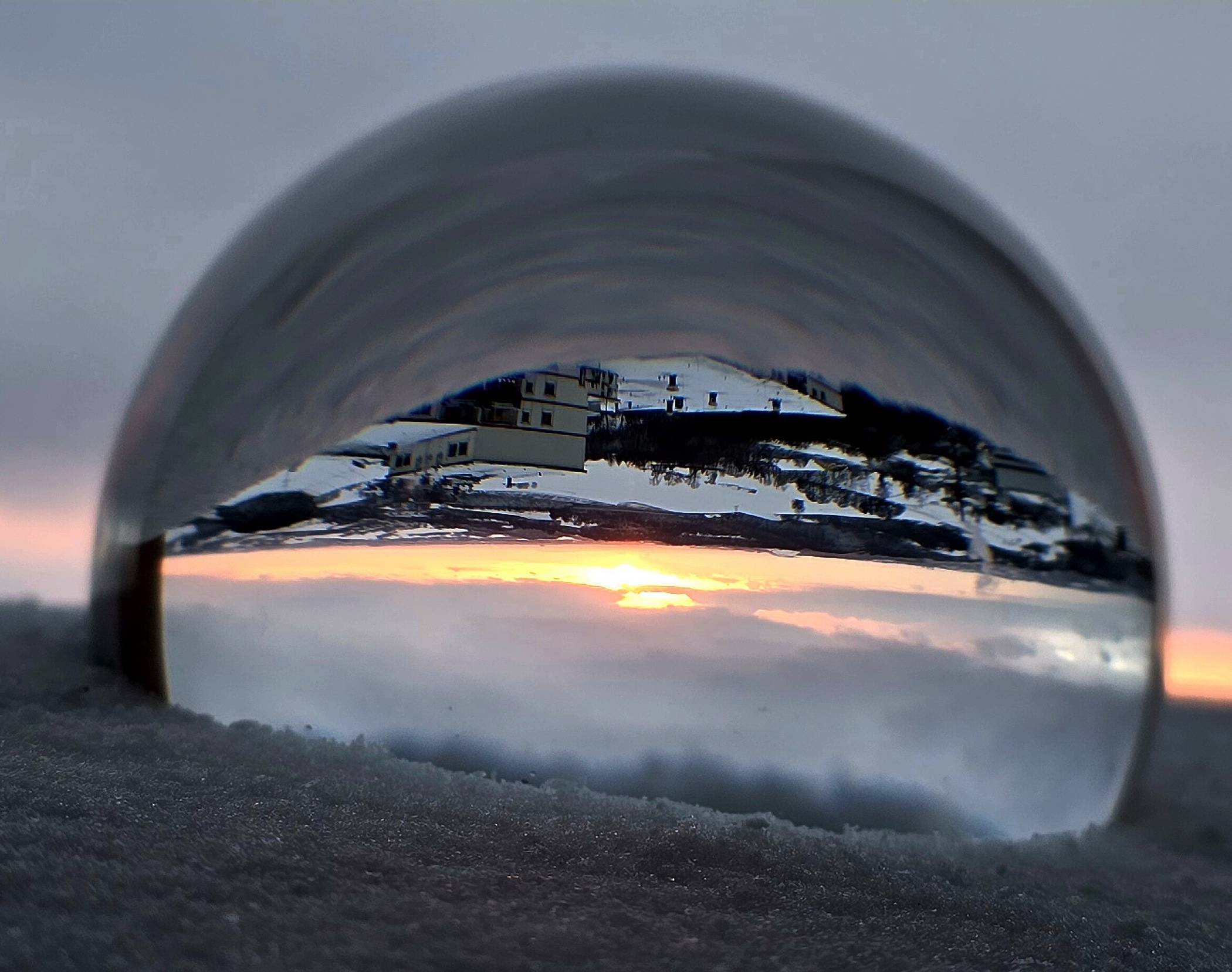 Der Blick durch die Glaskugel.