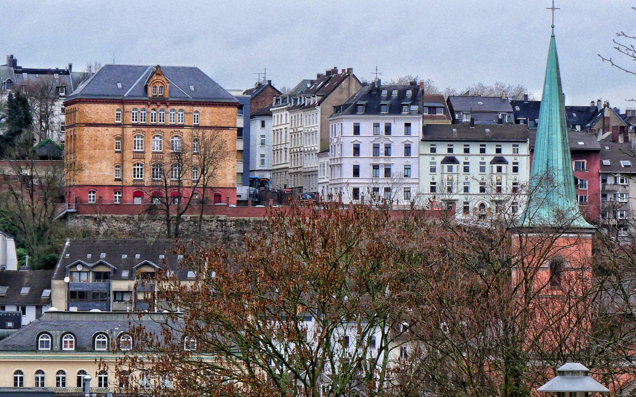 Blick aus der City auf den