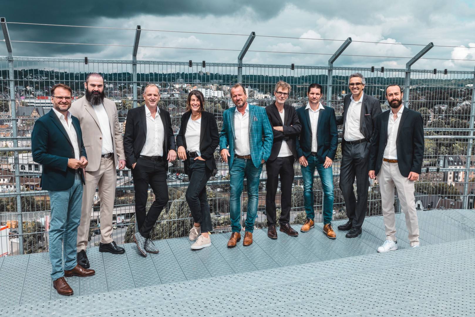 Gesellschafter und Führungsriege des  Visiodroms (v.l.):