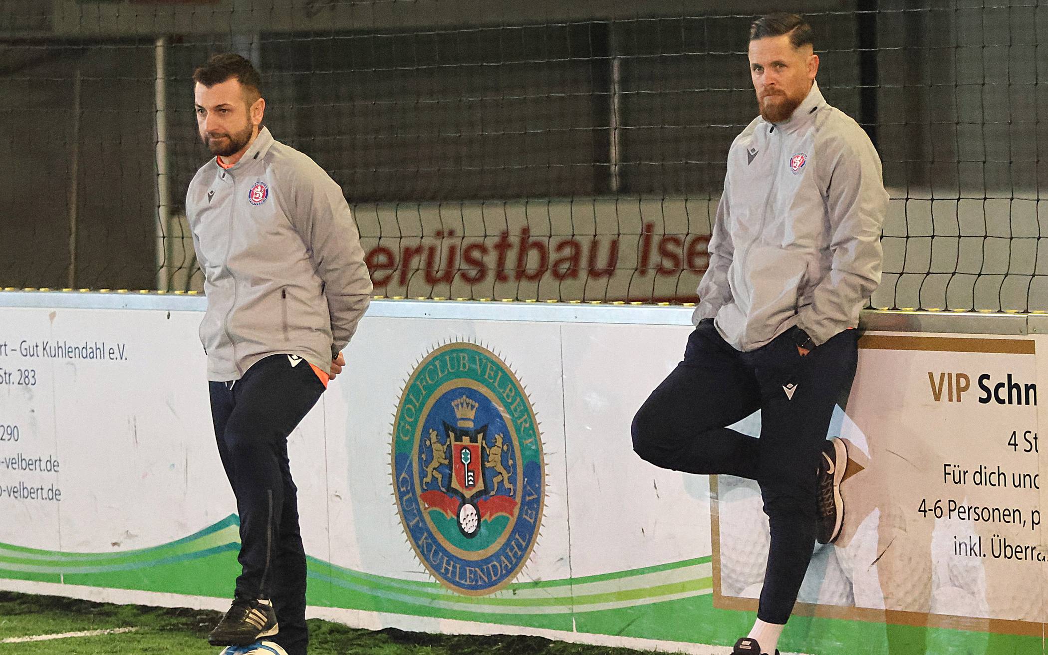 Co-Trainer Kevin Rodrigues Pires und Chefcoach Mike Wunderlich.