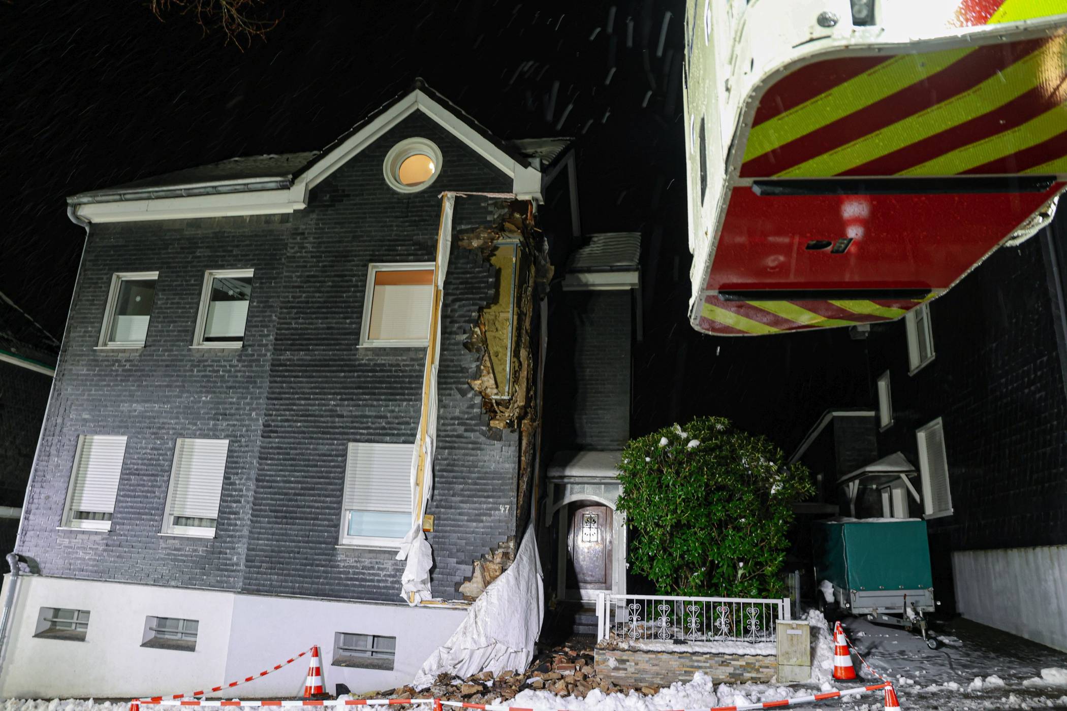 Die Situation in der Nacht.