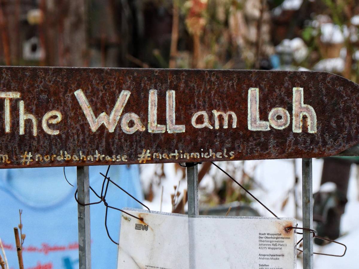 Winter im Steingarten an der Trasse
