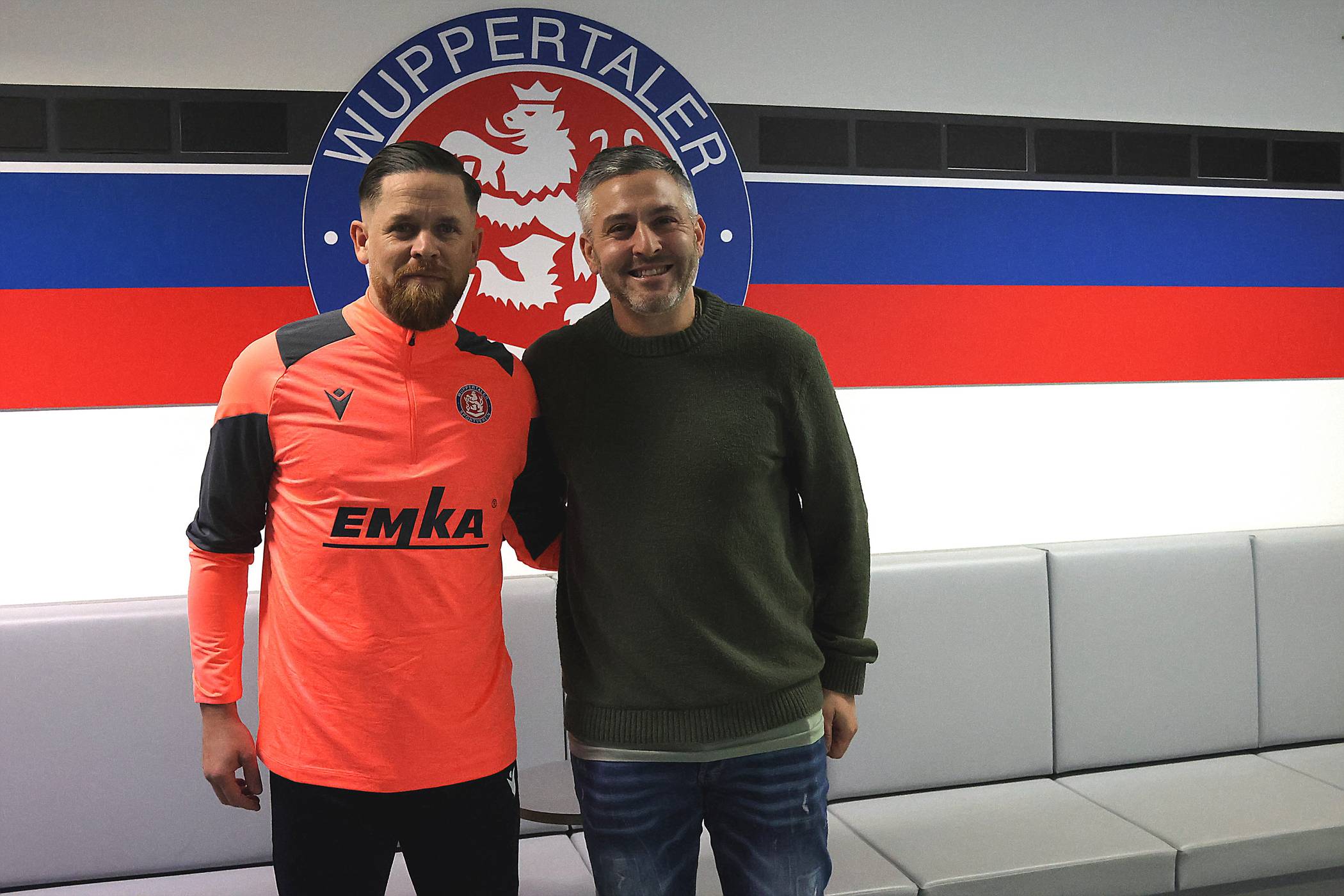 WSV-Trainer Mike Wunderlich (li.) und Sportchef Gaetano Manno.