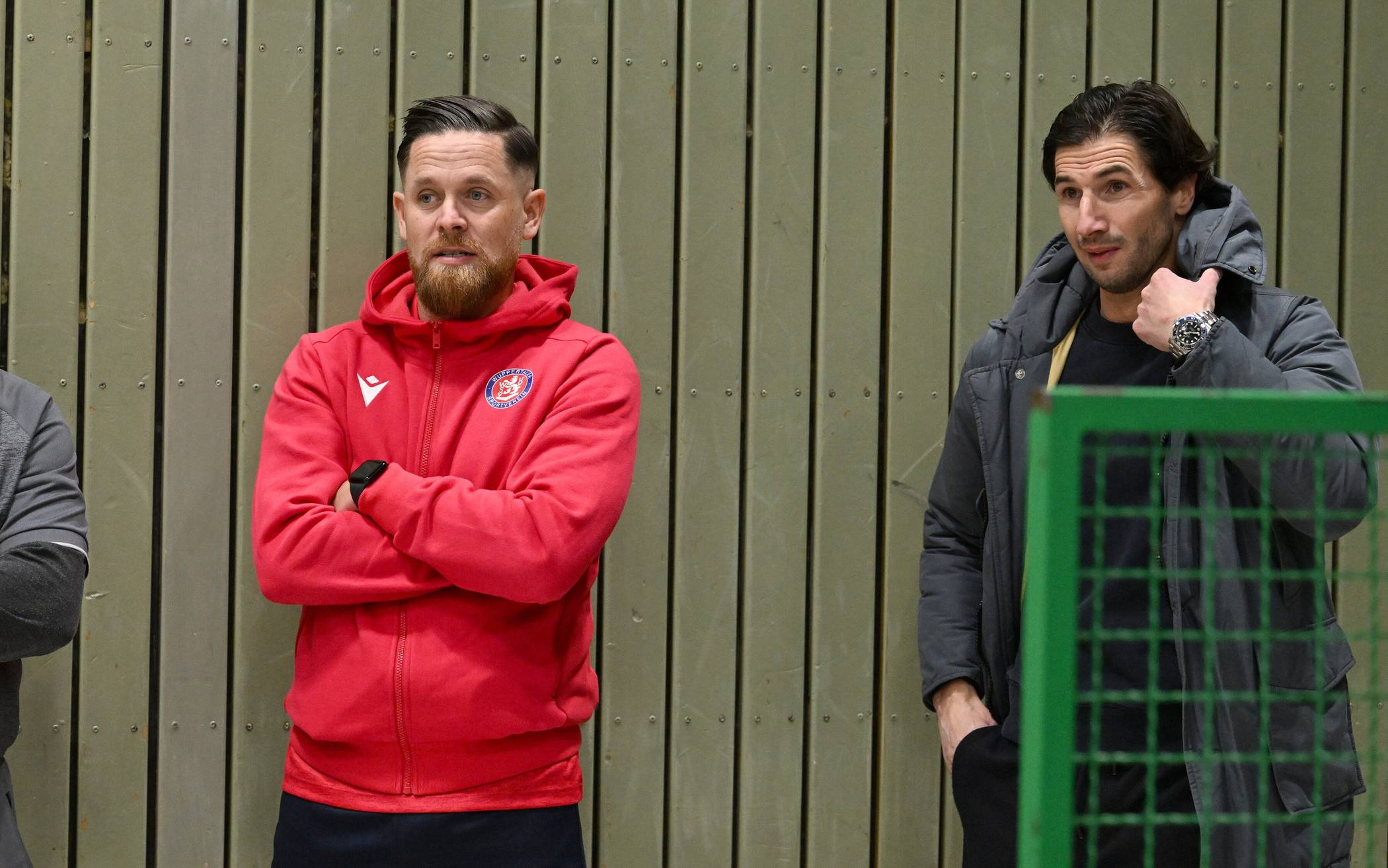 Trainer Mike Wunderlich (li.) und Verwaltungsrat