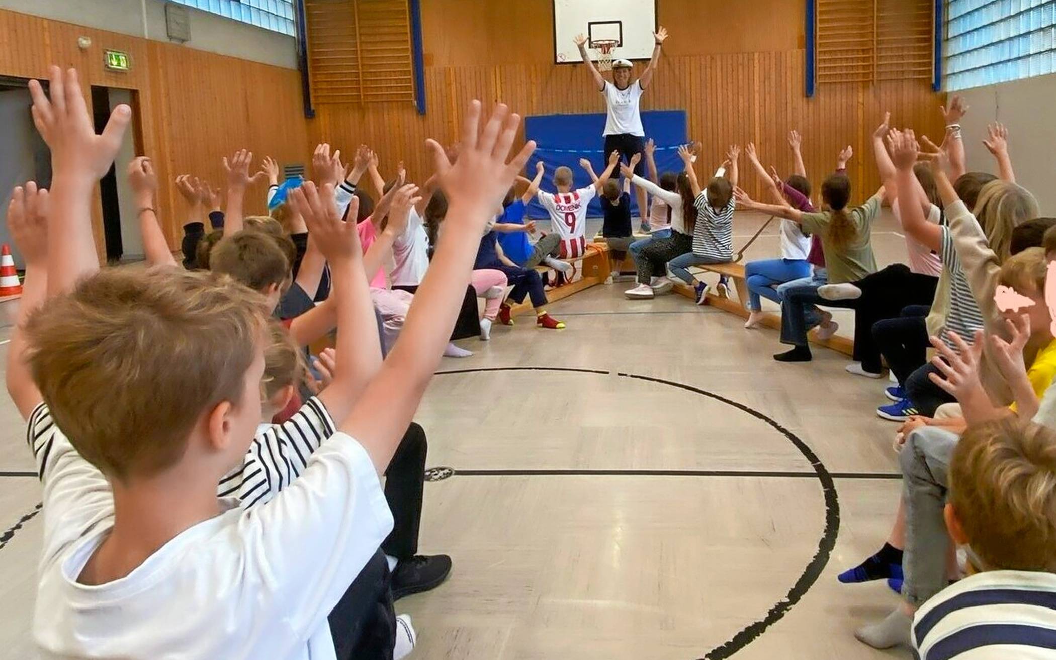 Ideale Bedingungen für die Trainings: Es gibt sehr viel Raum für die Bewegung. 