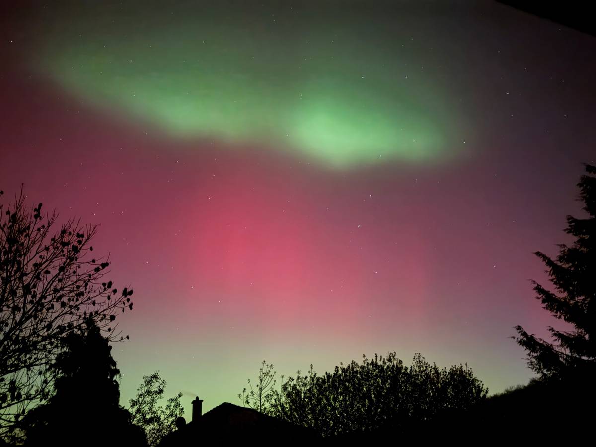 Polarlichter über Wuppertal
