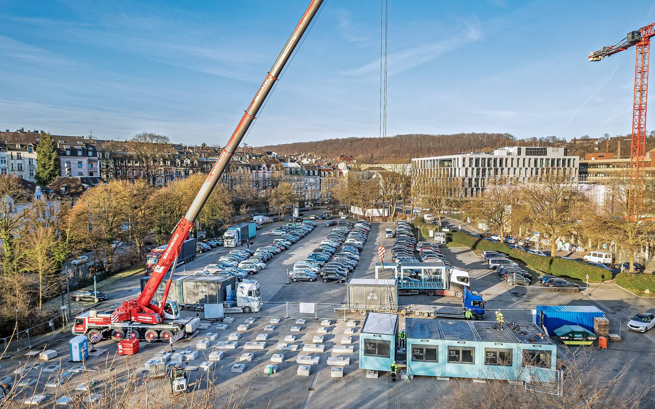 Das Areal aus der Vogelperspektive.