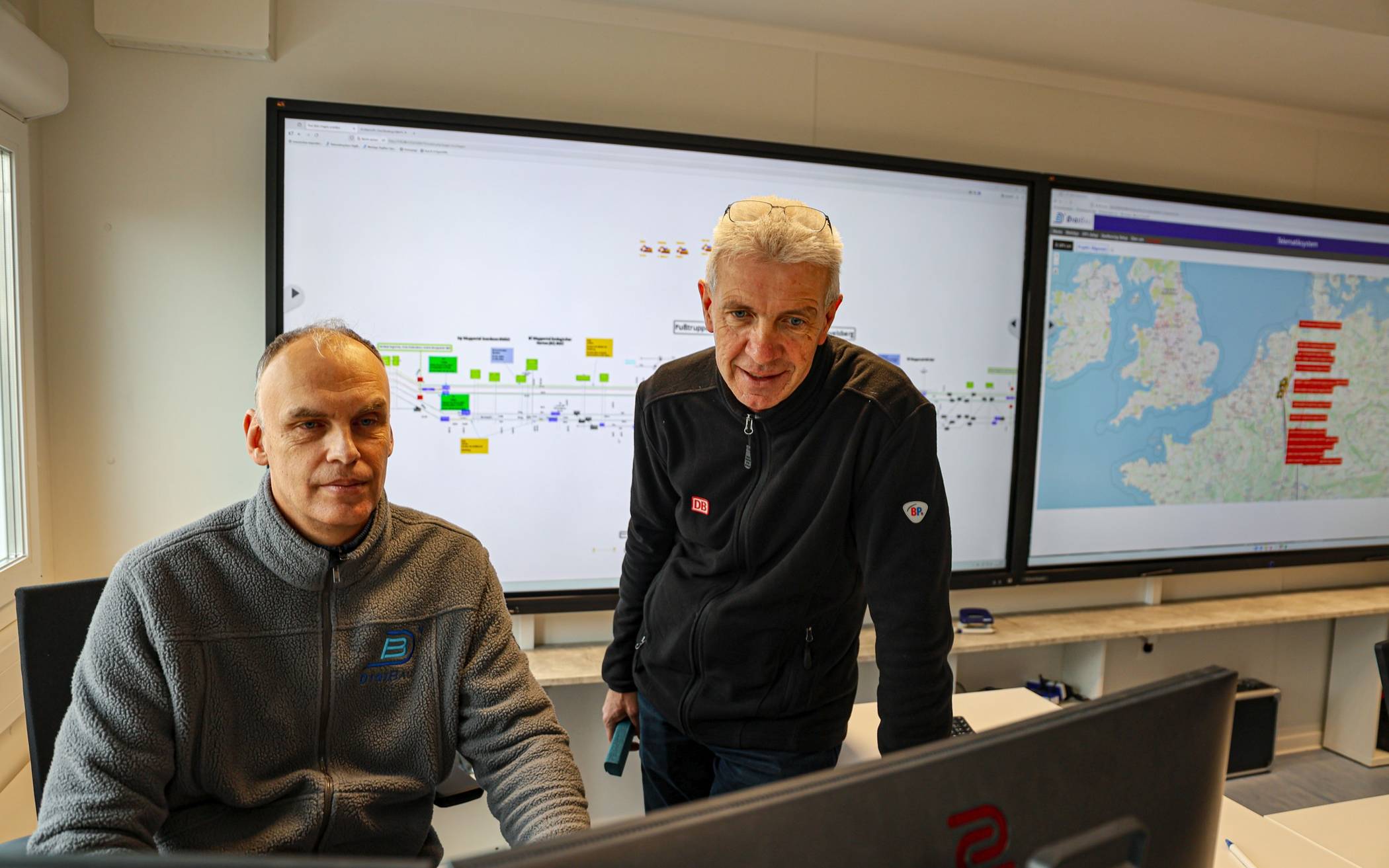 Blick in das Logistikzentrum an der