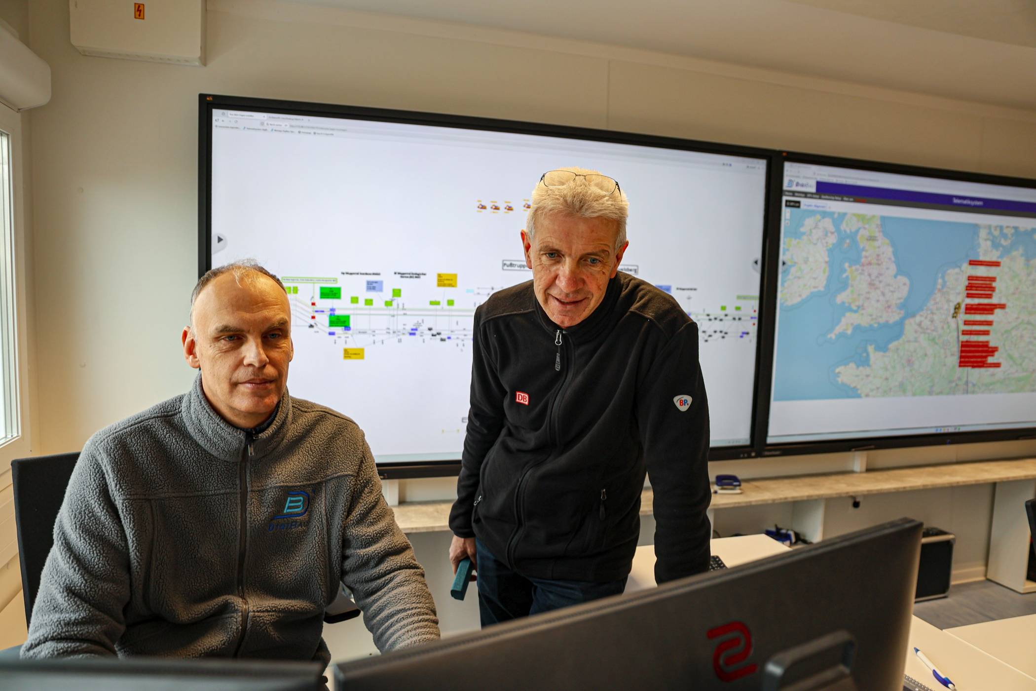 Blick in das Logistikzentrum an der Steinbeck.