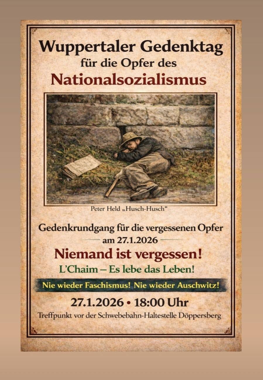 Das Plakat zum Rundgang.