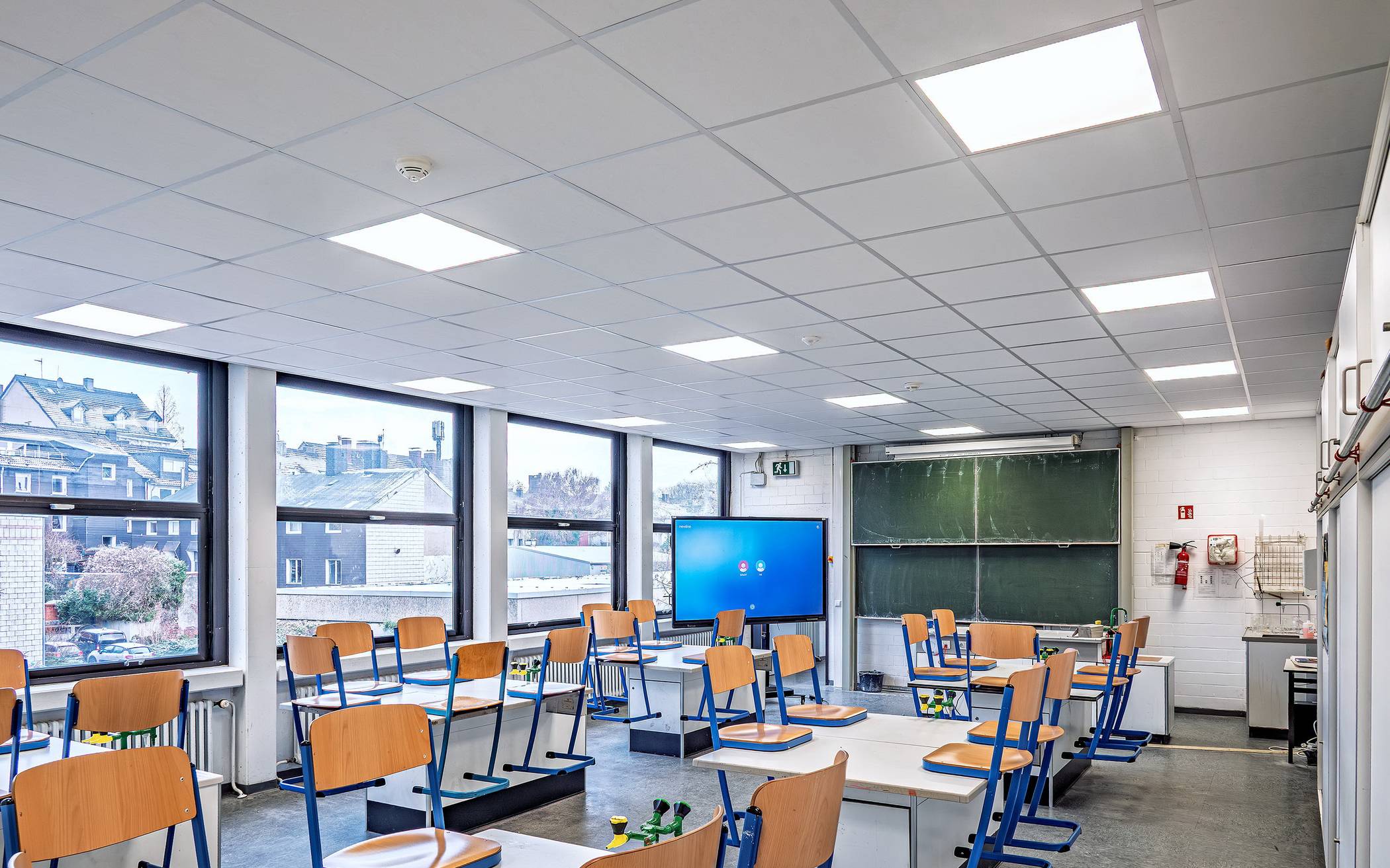 Einer der sanierten Klassenräume.