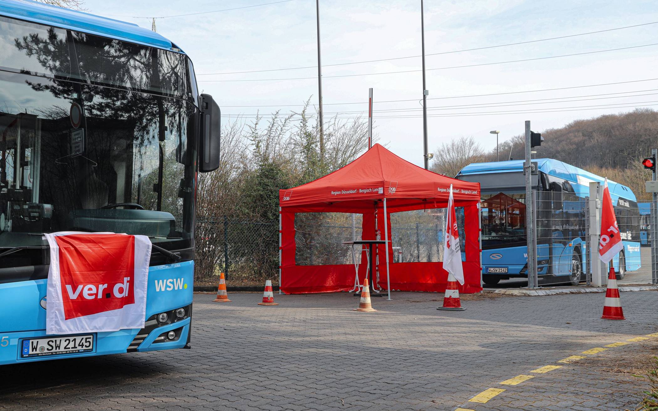 Bild vom Warnstreik im Februar 2025.