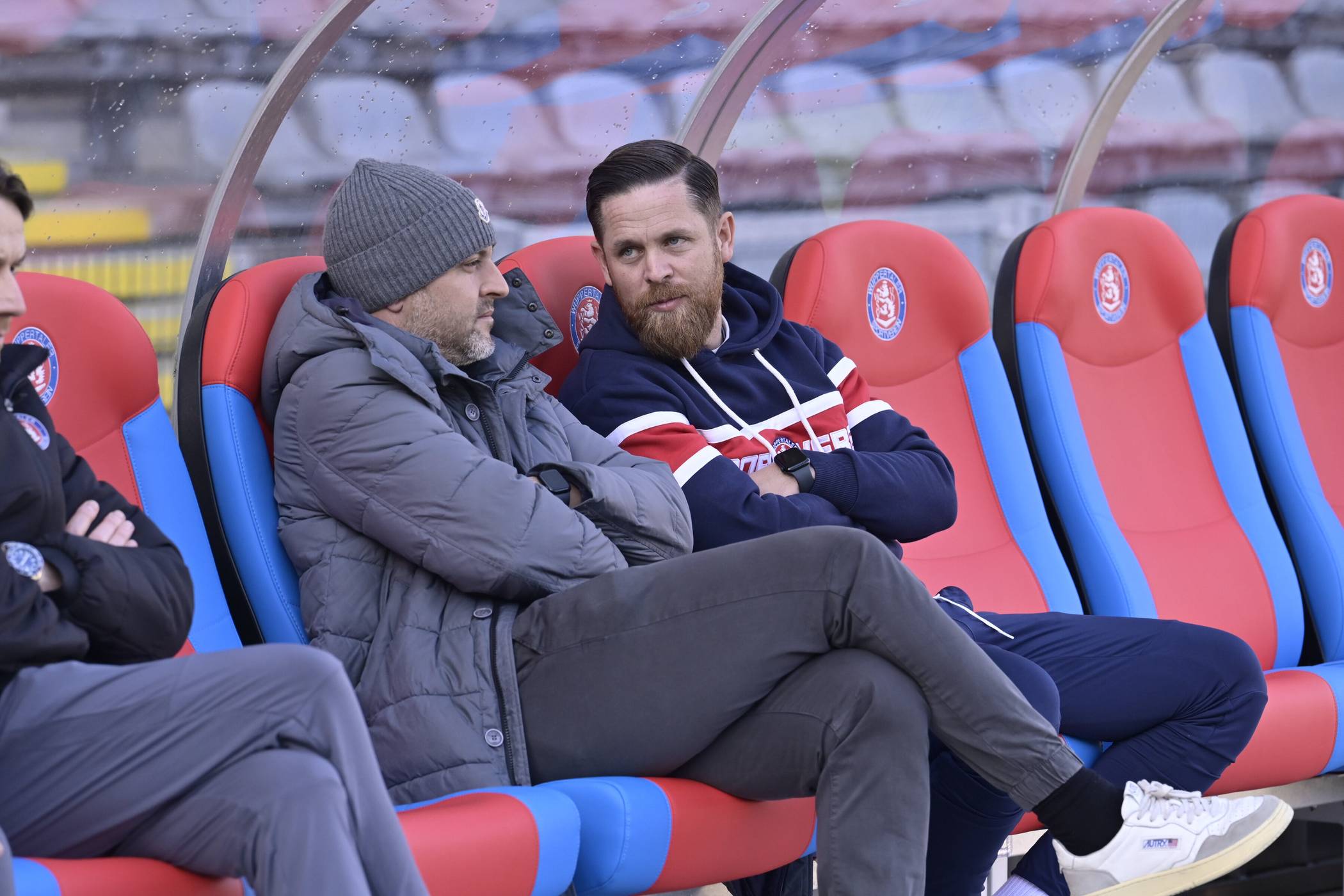  Sportchef Gaetano Manno (li.) und Trainer Mike Wunderlich. 