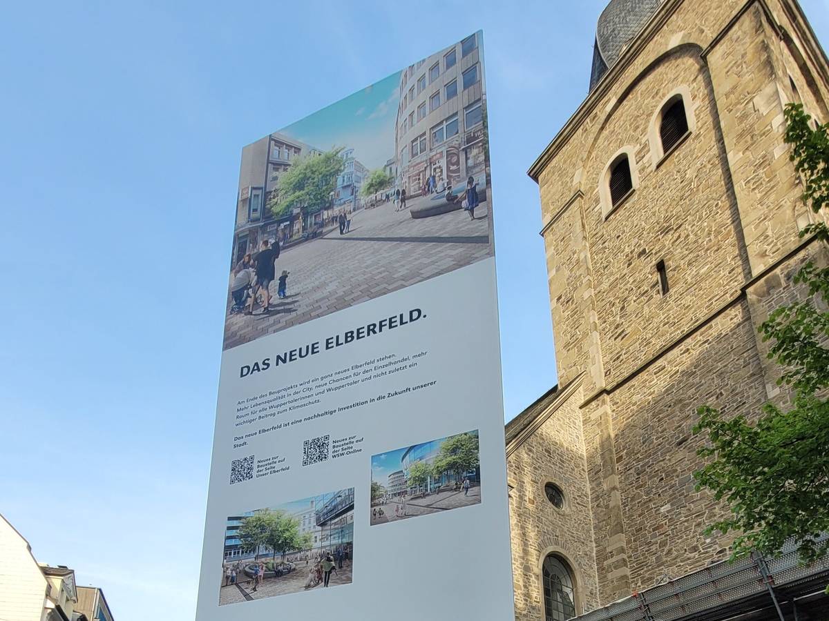 Die Infotafeln in Elberfeld werden abgebaut