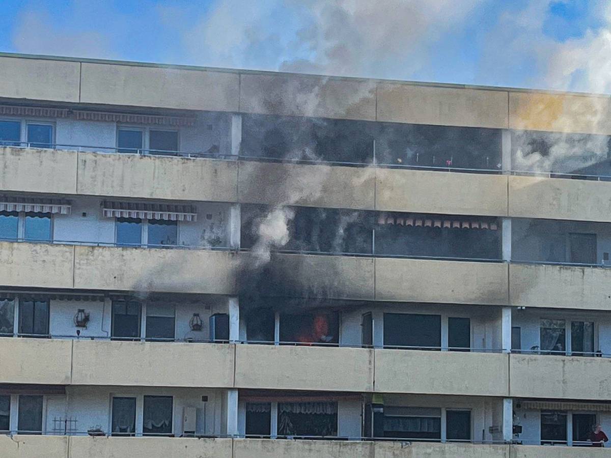 Massiver Brand in Wohnung
