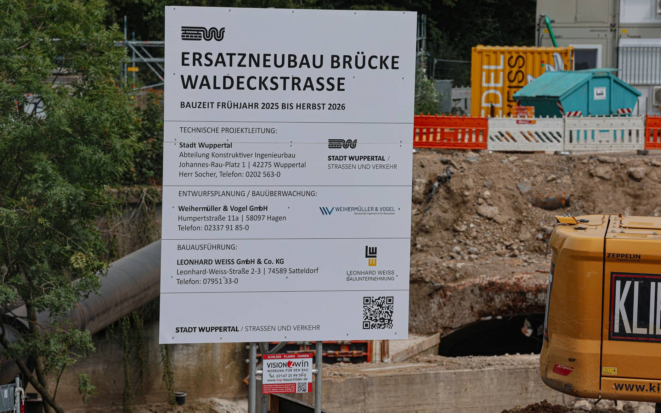 Waldeckstraße: Neue Brückenträger kommen im März