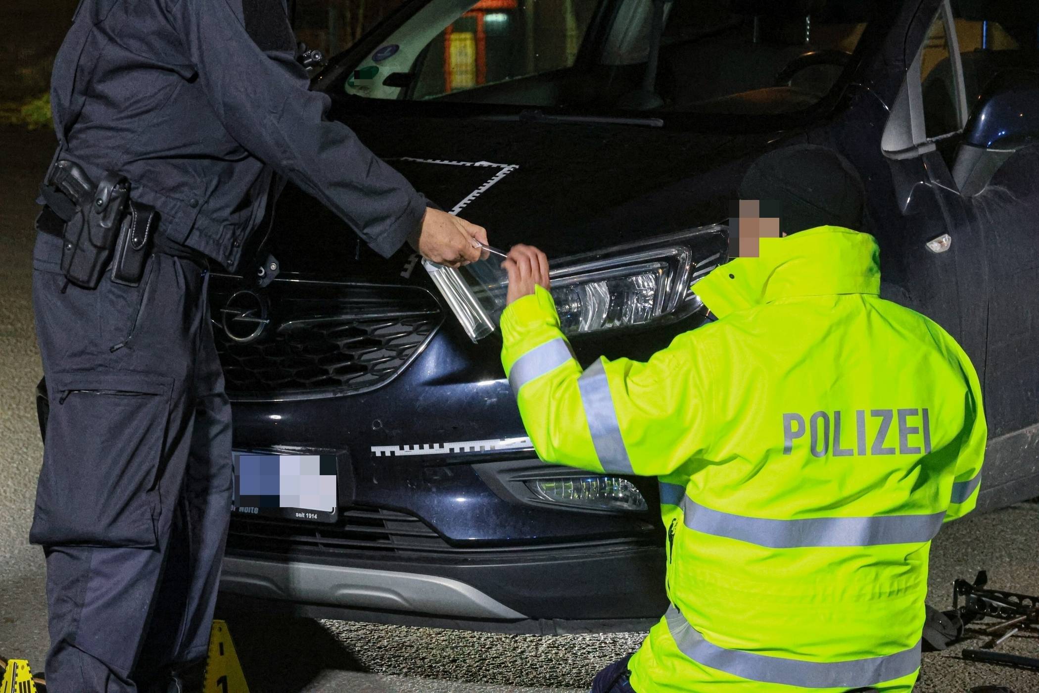 Die Polizei sicherte die Spuren.