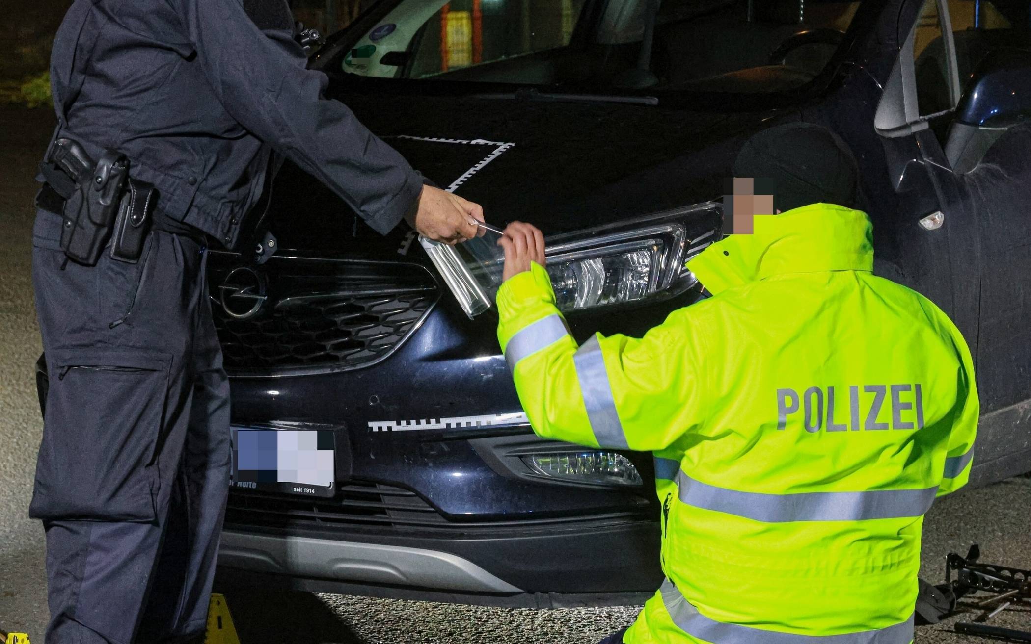 Die Polizei sicherte die Spuren.