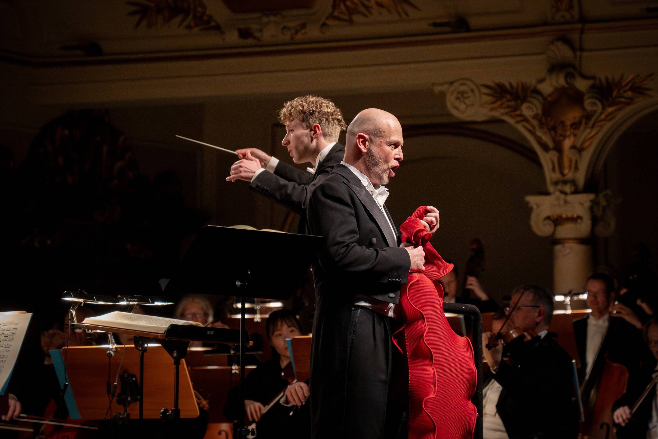  Patrick Hahn (li.) und Michael Kupfer-Radecky in „Die Walküre“. 