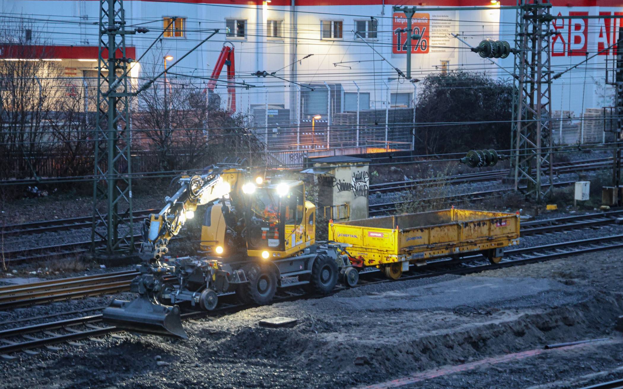 Impressionen: Generalsanierung der Bahnstrecke läuft