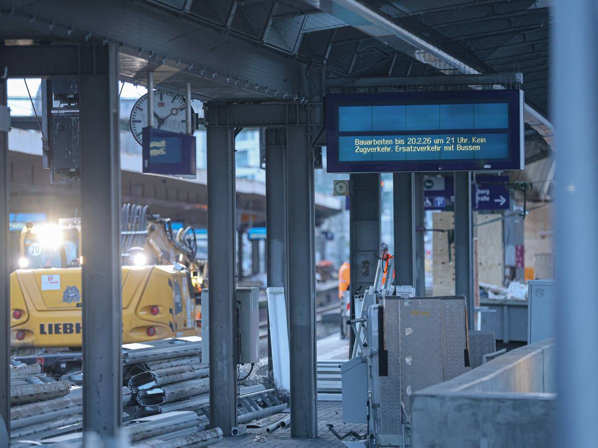 Baubetrieb am Hauptbahnhof
