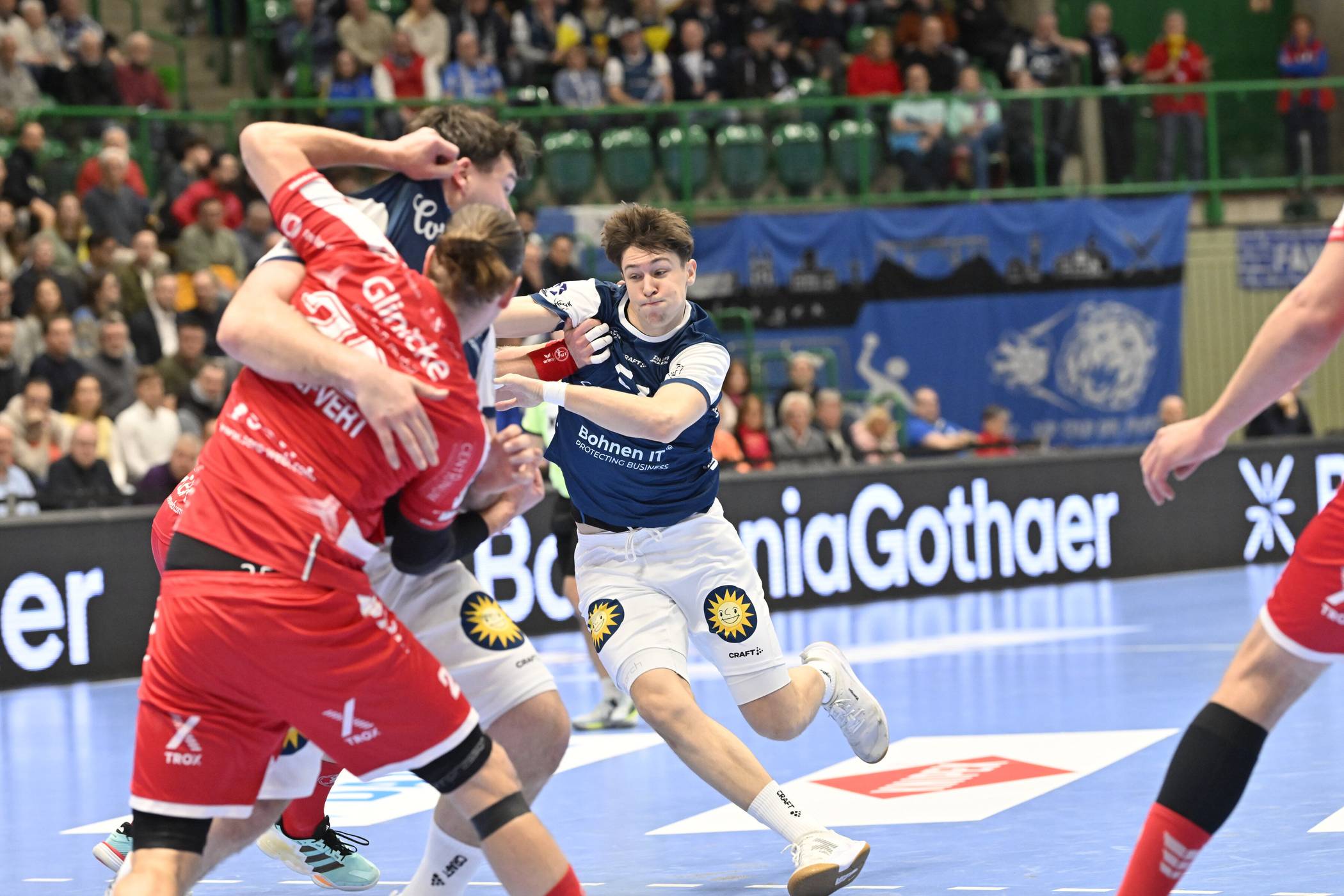  Szene aus dem Spiel gegen Melsungen. 