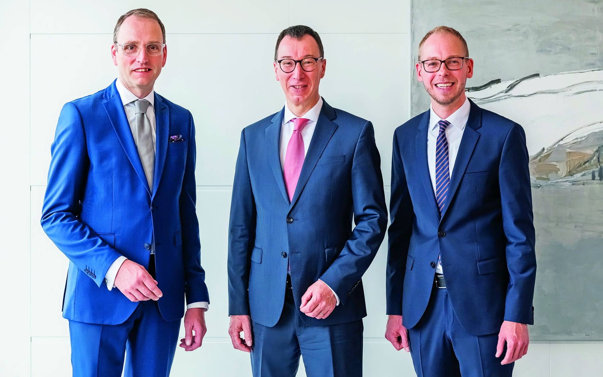  Der Vorstand der Stadtsparkasse Wuppertal (von links): Patrick Hahne, Axel Jütz und Holger Iborg.   