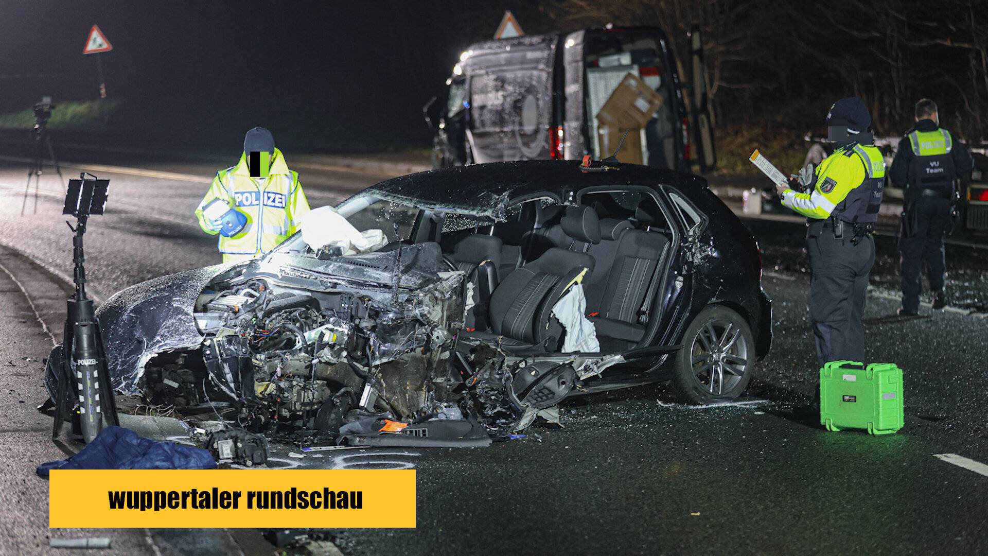 Unfall auf kurvenreicher Strecke