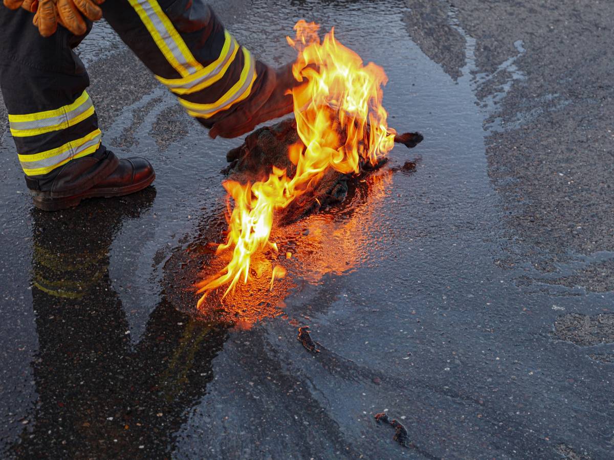 Motorradbrand in Heckinghausen
