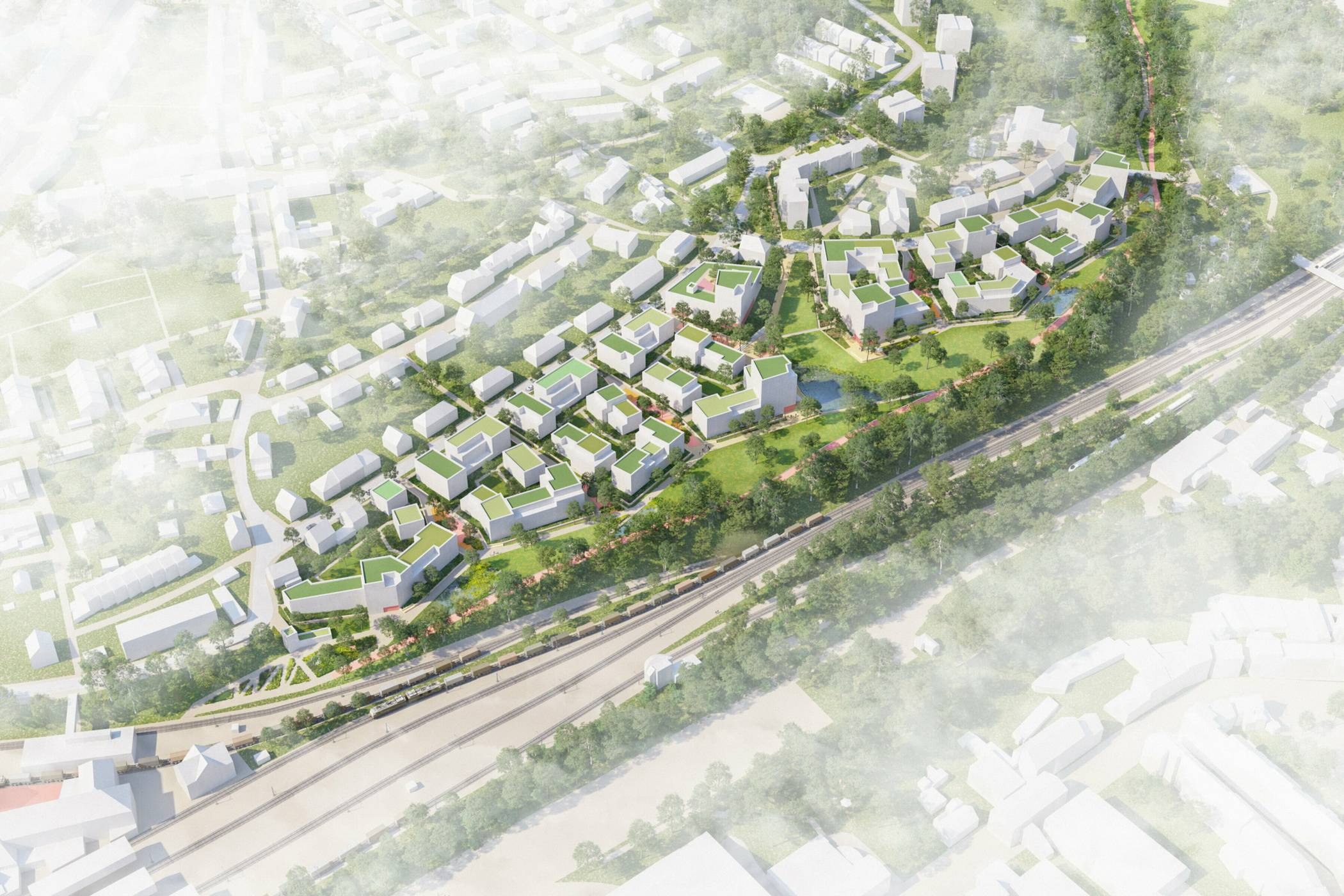  Der Siegerentwurf für die Neugestaltung des Areals. 