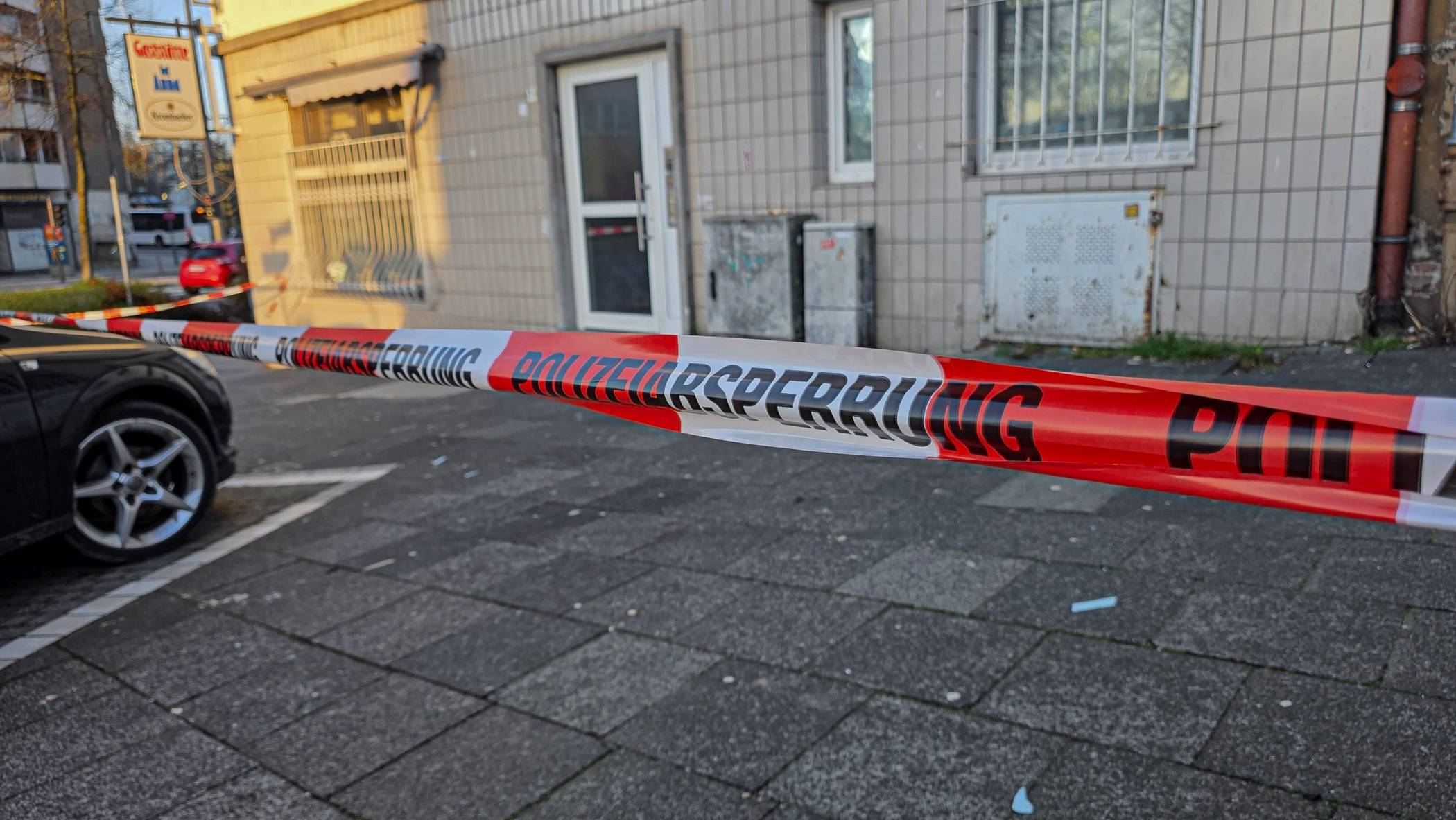  Der abgesperrte Bereich. 