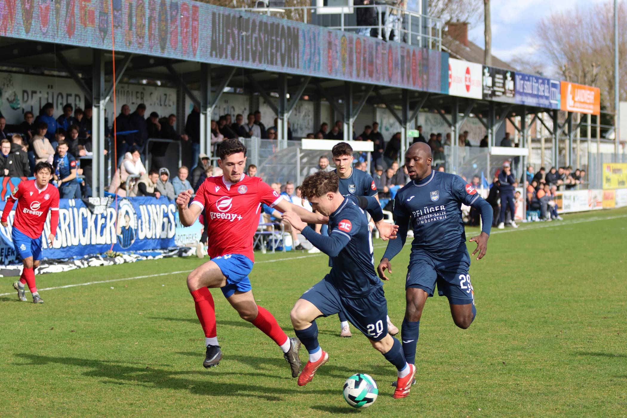  Der WSV lief meist der Musik hinterher. 