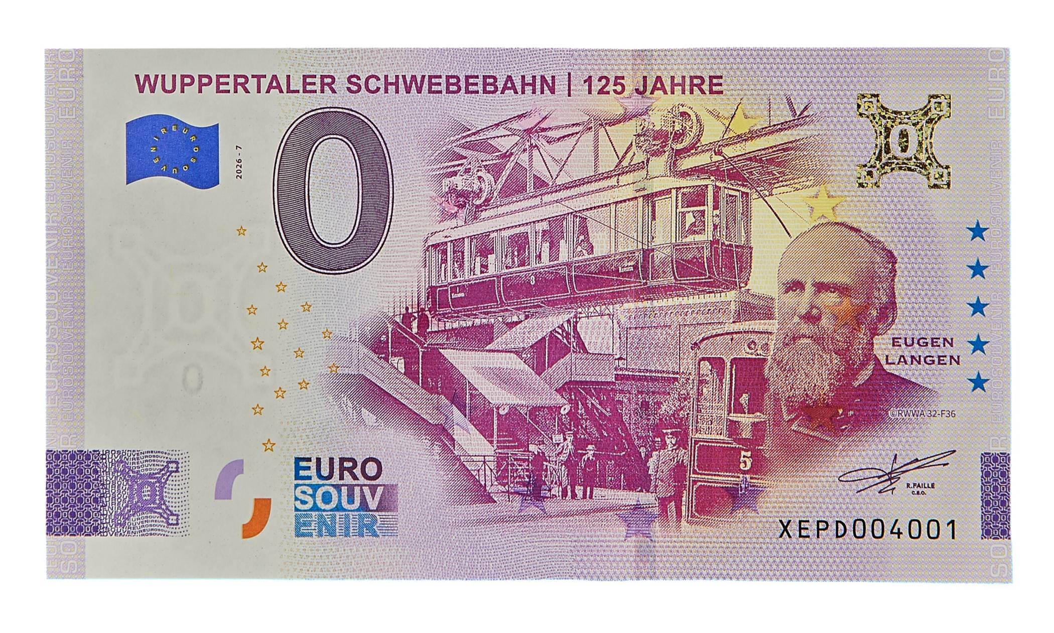 Die Schwebebahn mit Eugen Langen.