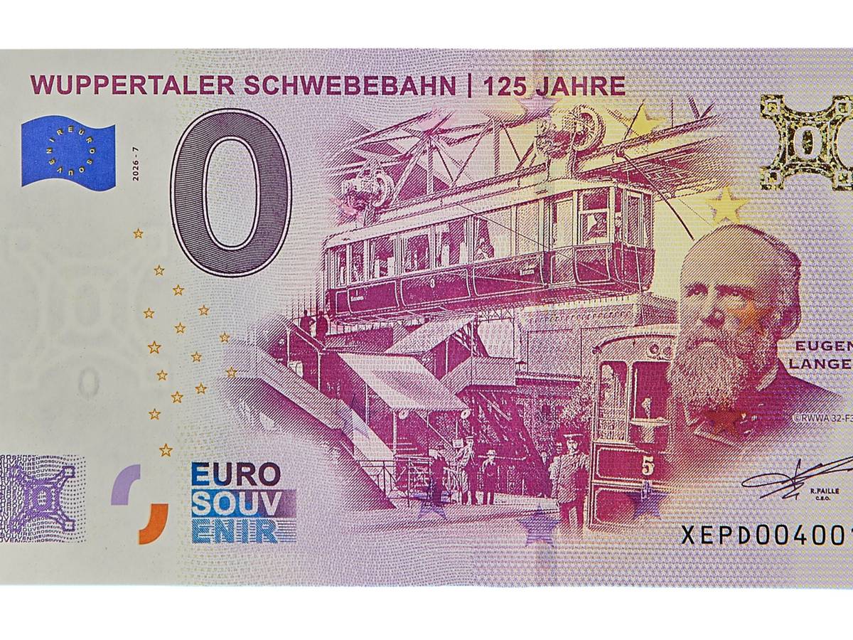 Neuer 0-Euro-Schein zum Schwebebahn-Jubiläum